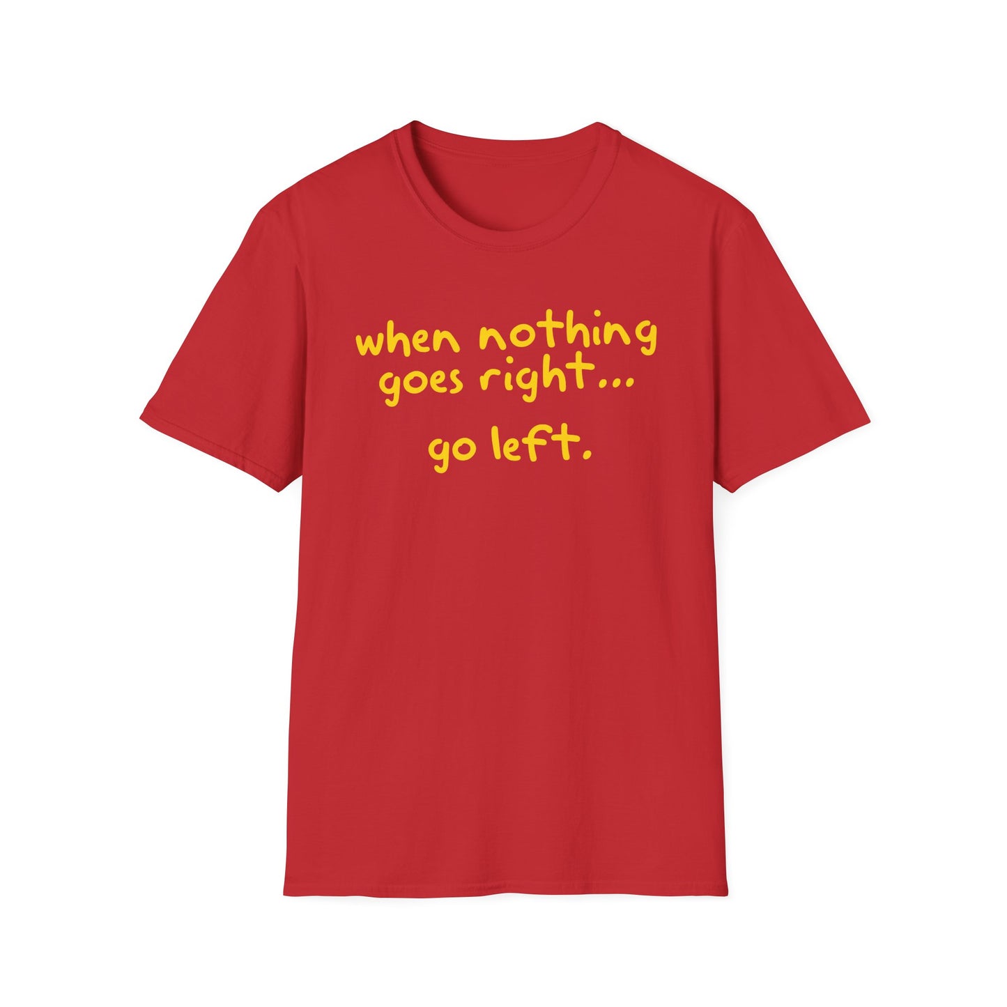 Crisp, urban and confidently cheeky. The Go Left tee drops effortless style in a bold graphic hit. A Walking Canvas Co. staple with worldwide shipping.