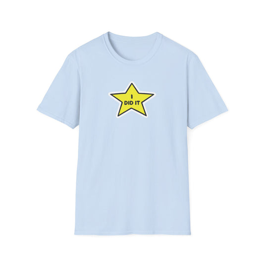 A cheeky nod to everyday victories. The I Did It tee delivers playful achievement energy in a bold star design. Worldwide shipping from Walking Canvas Co.