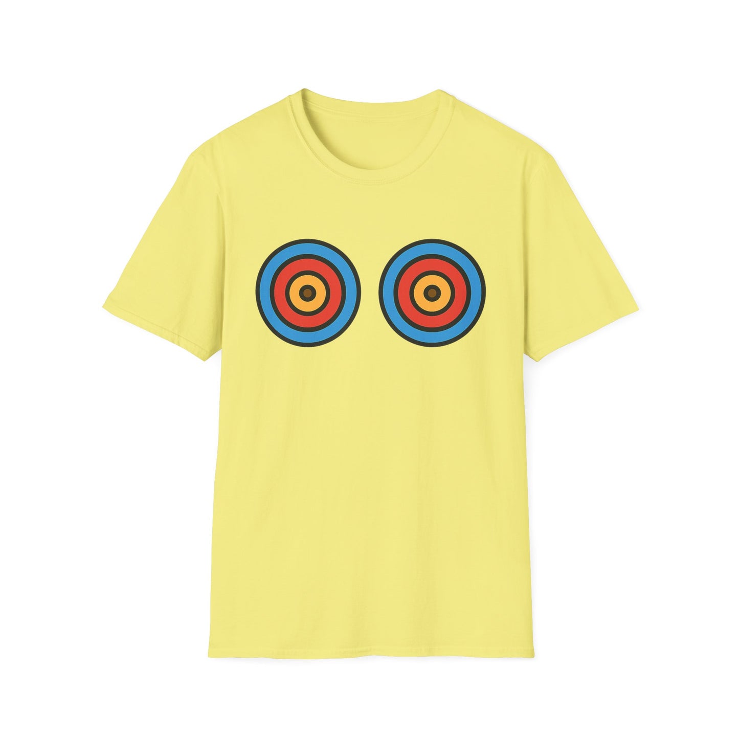 Playful energy meets bold style in the Target Practice tee. A fun double-bullseye design built for good vibes. Worldwide shipping.
