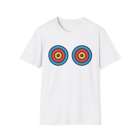 Playful energy meets bold style in the Target Practice tee. A fun double-bullseye design built for good vibes. Worldwide shipping.