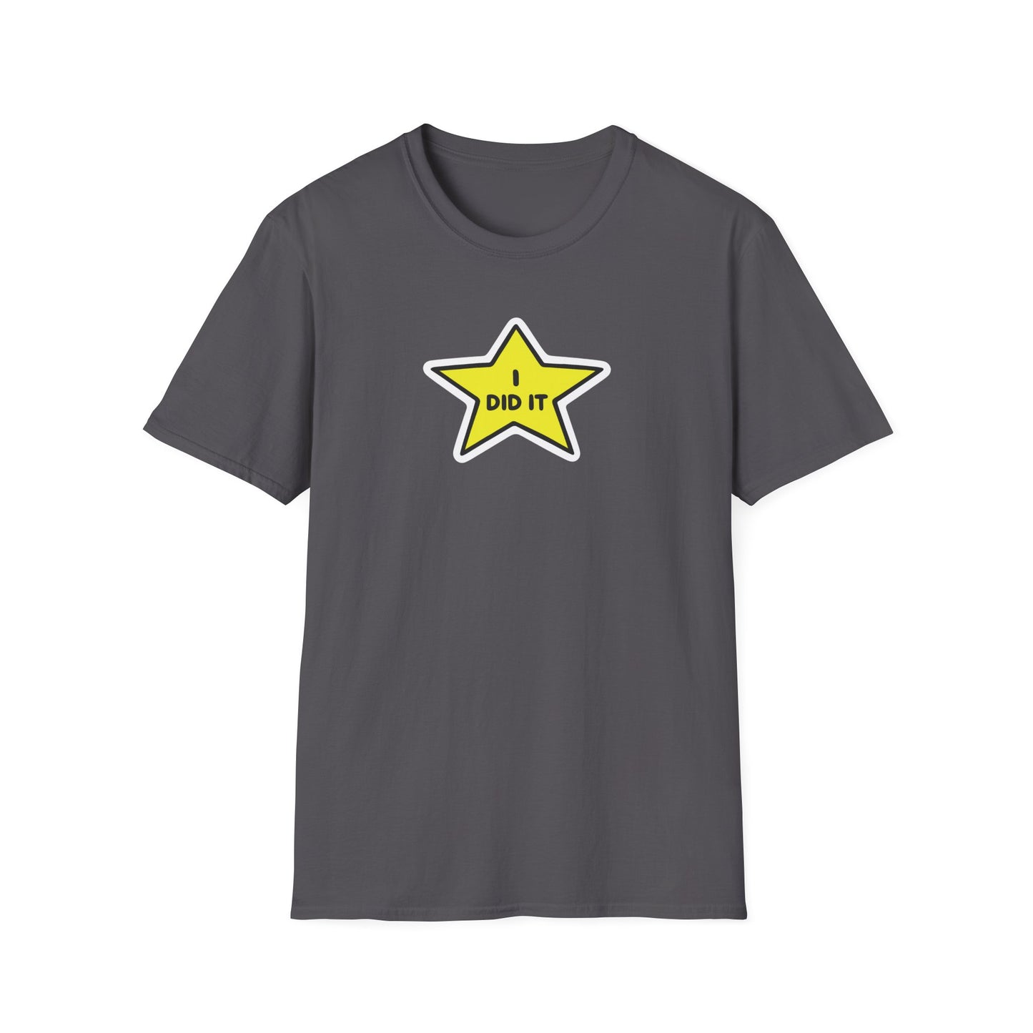 A cheeky nod to everyday victories. The I Did It tee delivers playful achievement energy in a bold star design. Worldwide shipping from Walking Canvas Co.