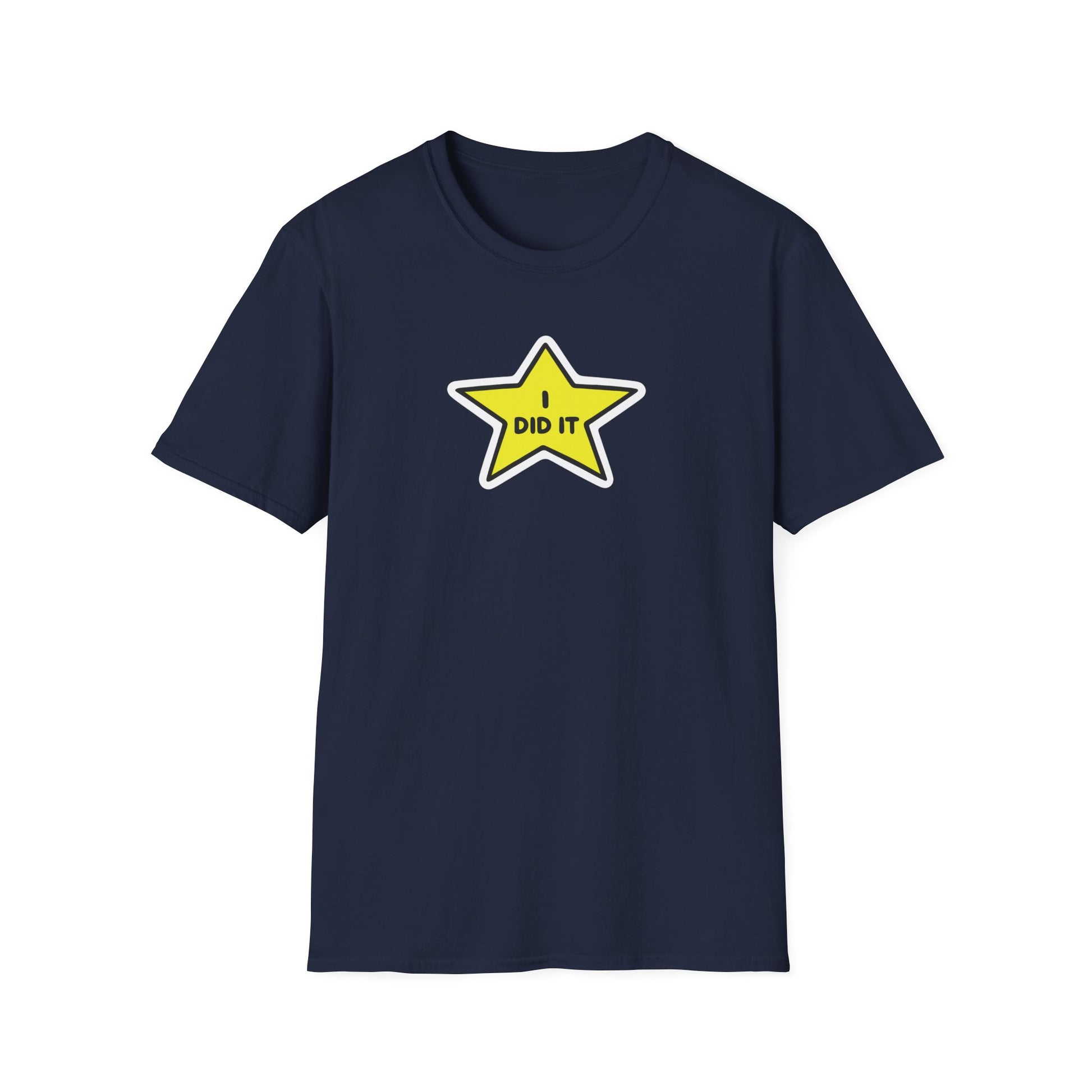 A cheeky nod to everyday victories. The I Did It tee delivers playful achievement energy in a bold star design. Worldwide shipping from Walking Canvas Co.