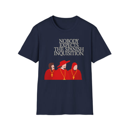 Vintage flair meets classic comedy. The Spanish Inquisition tee delivers bold parody style in true Walking Canvas Co. fashion. Worldwide shipping.