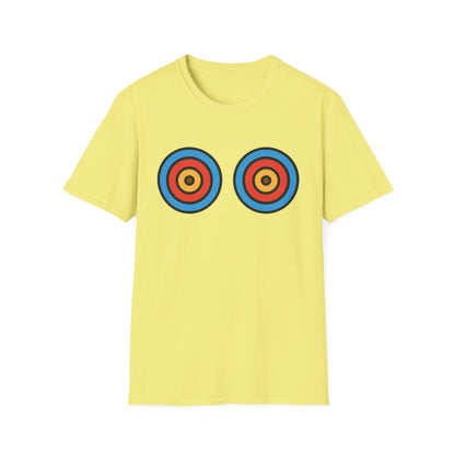 Playful energy meets bold style in the Target Practice tee. A fun double-bullseye design built for good vibes. Worldwide shipping.