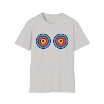Playful energy meets bold style in the Target Practice tee. A fun double-bullseye design built for good vibes. Worldwide shipping.