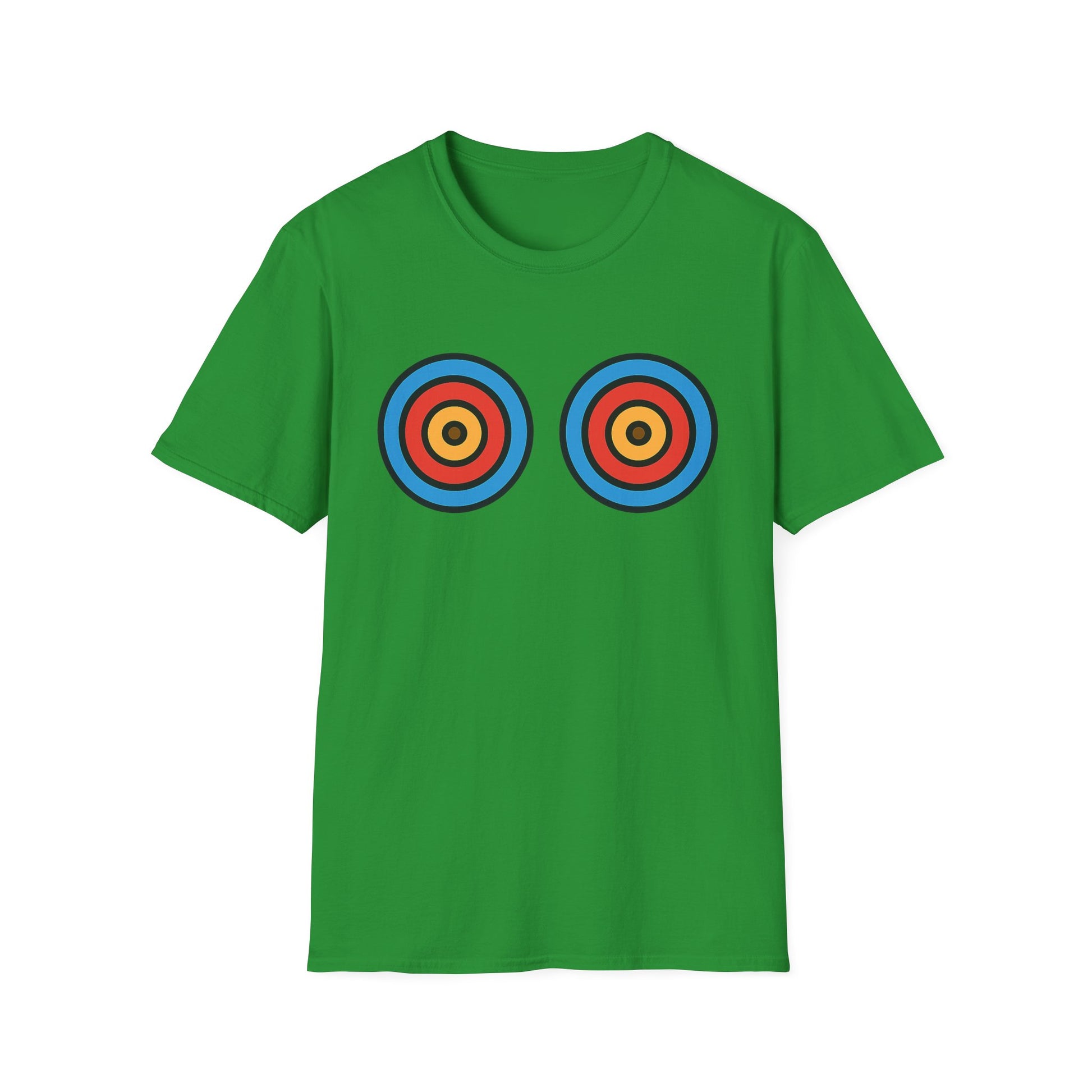 Playful energy meets bold style in the Target Practice tee. A fun double-bullseye design built for good vibes. Worldwide shipping.