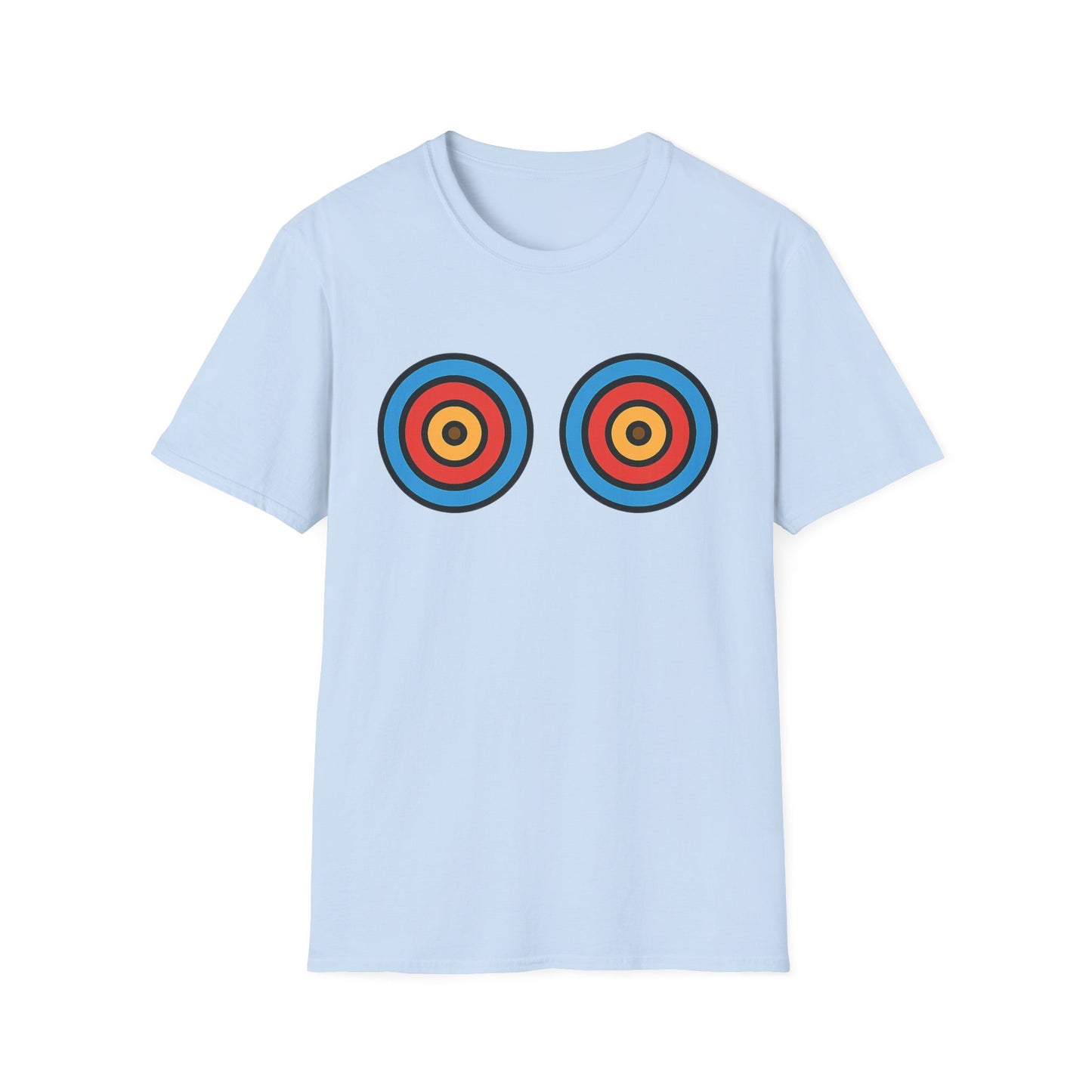Playful energy meets bold style in the Target Practice tee. A fun double-bullseye design built for good vibes. Worldwide shipping.