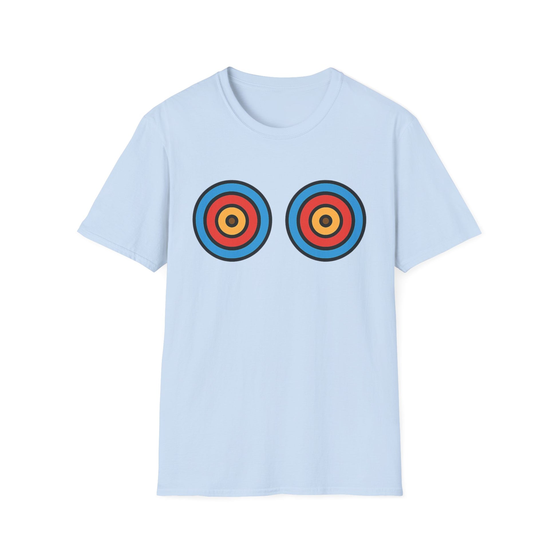 Playful energy meets bold style in the Target Practice tee. A fun double-bullseye design built for good vibes. Worldwide shipping.