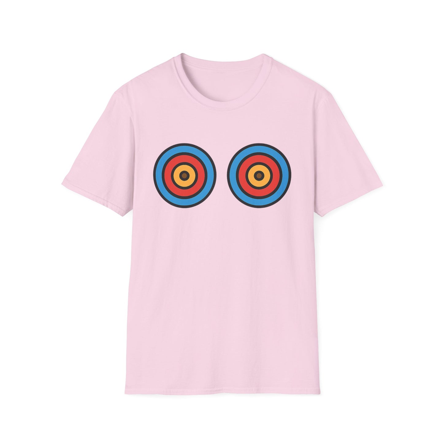 Playful energy meets bold style in the Target Practice tee. A fun double-bullseye design built for good vibes. Worldwide shipping.