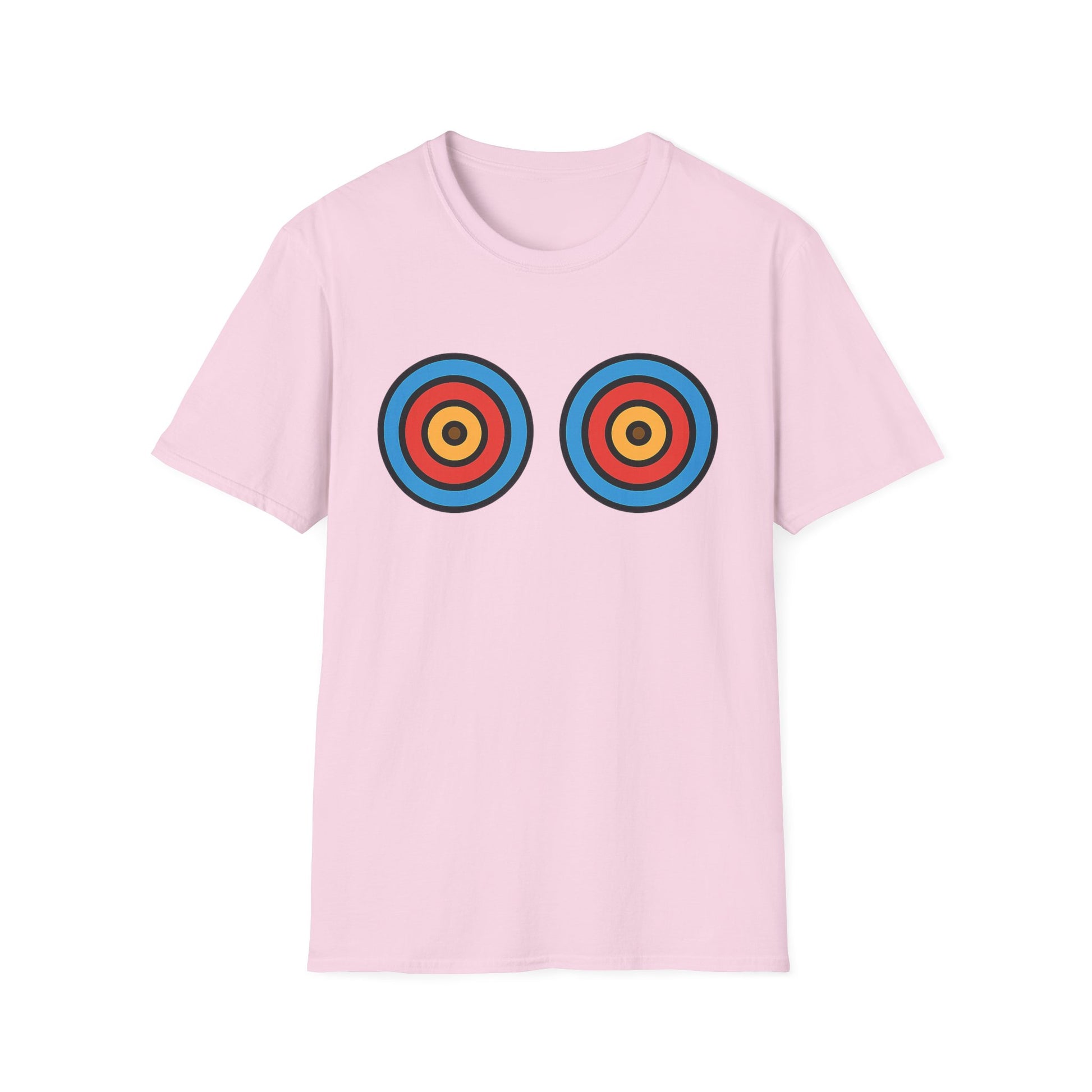 Playful energy meets bold style in the Target Practice tee. A fun double-bullseye design built for good vibes. Worldwide shipping.