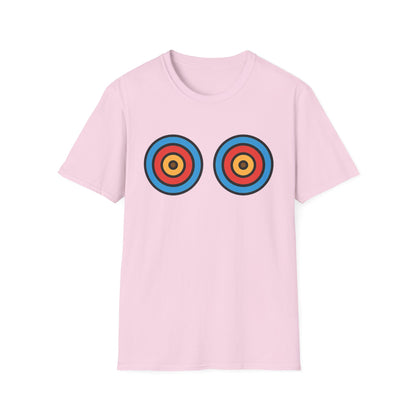 Playful energy meets bold style in the Target Practice tee. A fun double-bullseye design built for good vibes. Worldwide shipping.
