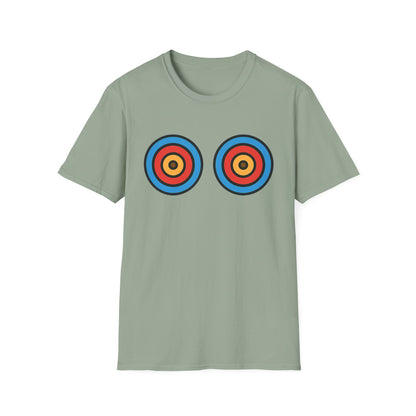 Playful energy meets bold style in the Target Practice tee. A fun double-bullseye design built for good vibes. Worldwide shipping.