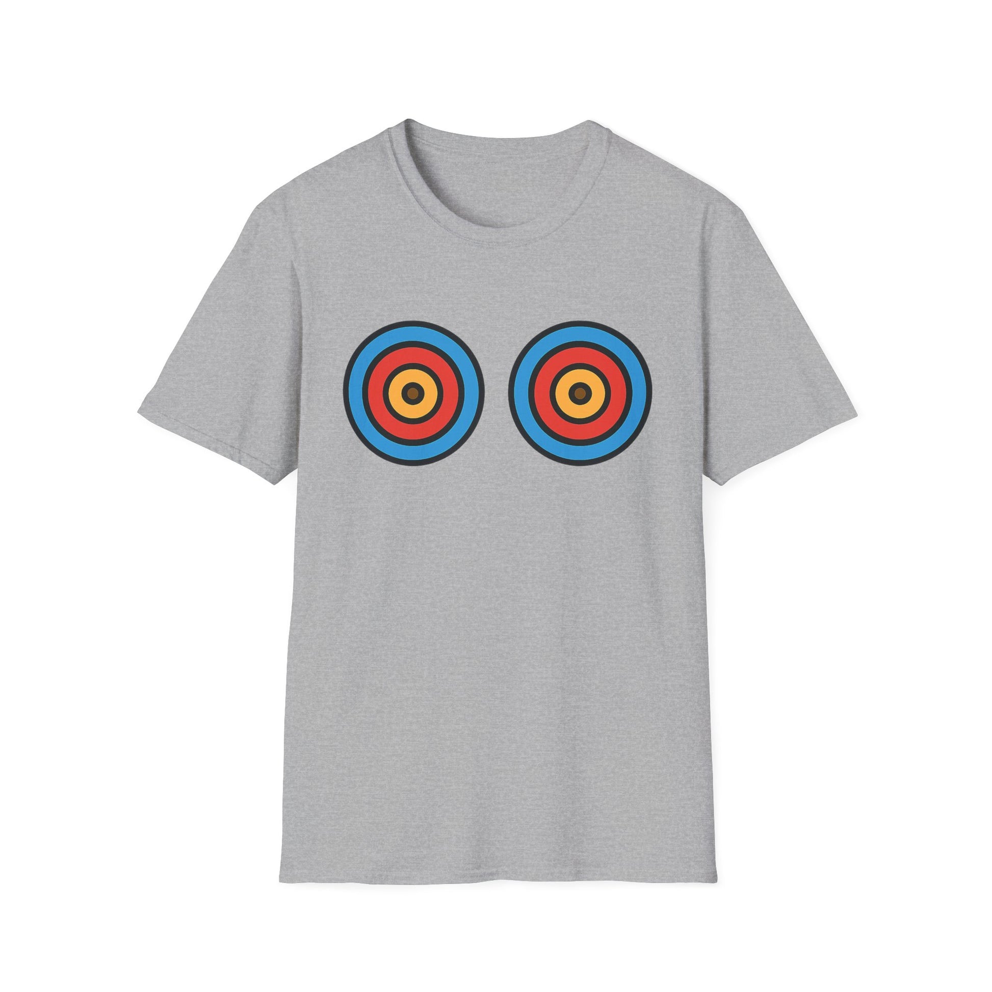 Playful energy meets bold style in the Target Practice tee. A fun double-bullseye design built for good vibes. Worldwide shipping.