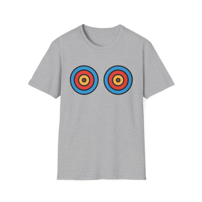Playful energy meets bold style in the Target Practice tee. A fun double-bullseye design built for good vibes. Worldwide shipping.