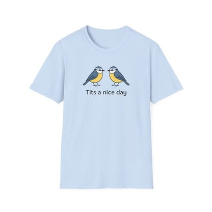 Cheeky humour meets cheerful style. The Tits a Nice Day tee spreads good vibes with a playful bird graphic. A Walking Canvas Co. feel-good classic.