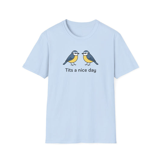 Cheeky humour meets cheerful style. The Tits a Nice Day tee spreads good vibes with a playful bird graphic. A Walking Canvas Co. feel-good classic.