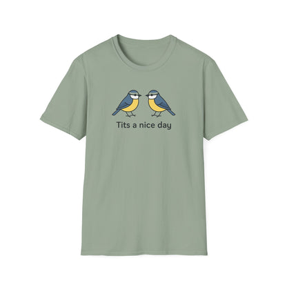 Cheeky humour meets cheerful style. The Tits a Nice Day tee spreads good vibes with a playful bird graphic. A Walking Canvas Co. feel-good classic.
