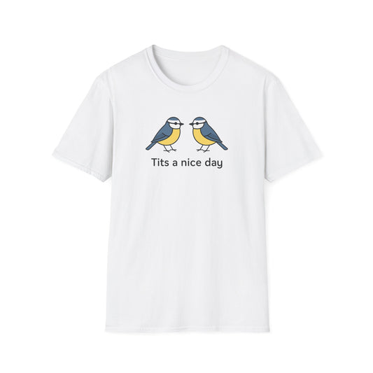 Cheeky humour meets cheerful style. The Tits a Nice Day tee spreads good vibes with a playful bird graphic. A Walking Canvas Co. feel-good classic.